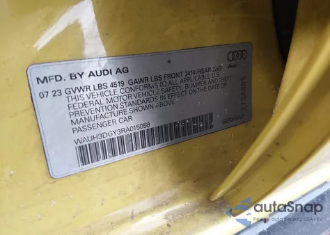 2024 Audi S3 Premium Plus Tfsi Quattro S Tronic z USA, uszkodzony, nr VIN WAUH3DGY3RA015058